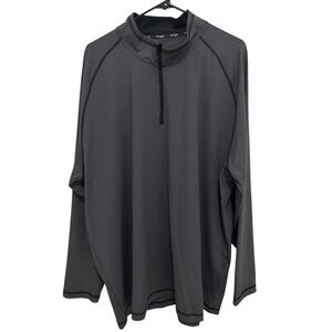 tgw Gray Quarter-Zip Golf Pullover XXL